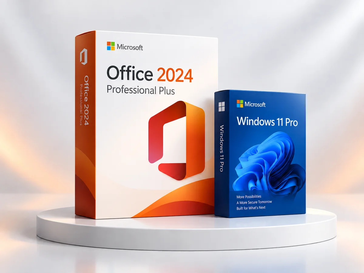 Office 2024 Pro Plus és ajándék Windows 11 Pro – termékillusztráció
