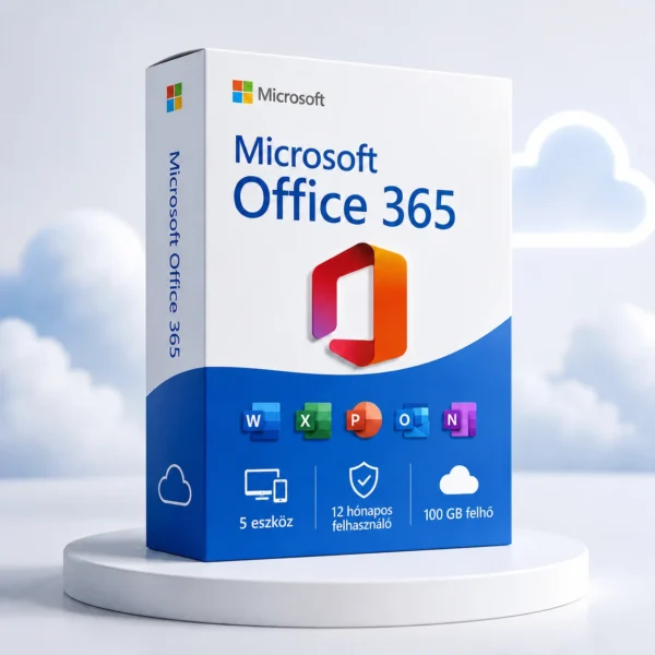 Microsoft Office 365 – 12 hónap, 5 eszköz és 100 GB felhőtárhely