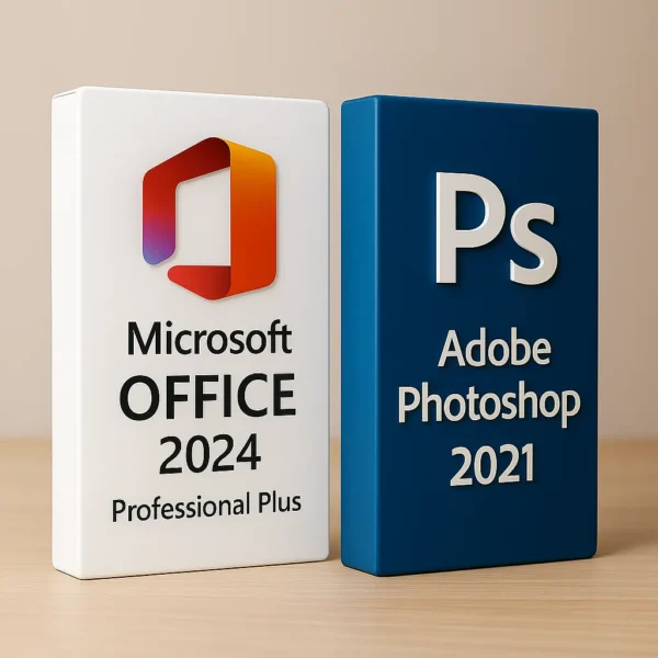 Microsoft Office 2024 Pro Plus + Adobe Photoshop 2021.