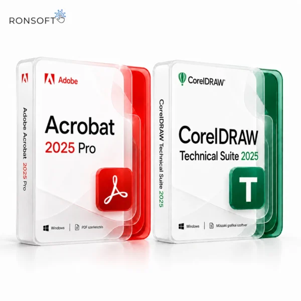 CorelDRAW Technical Suite 2025 és Acrobat 2025 Pro szoftvercsomag termékképe