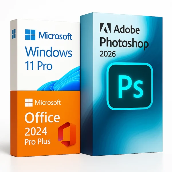 Photoshop 2026 + Windows 11 Pro + Office 2024 Pro Plus