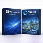 Windows 11 Pro (örök) + Autodesk Civil 3D (3 év)