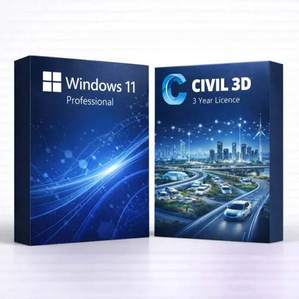 Windows 11 Pro és Autodesk Civil 3D (3 év) szoftvercsomag termékképe