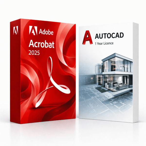 Acrobat 2025 és AutoCAD (1 év) szoftvercsomag termékképe