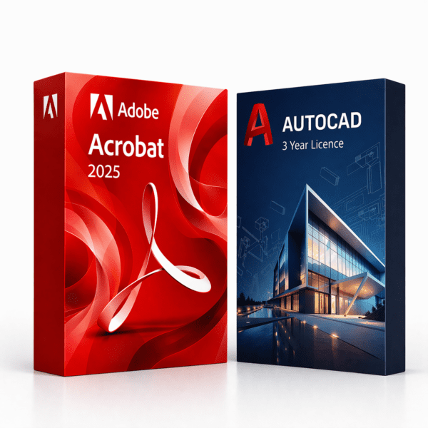 Acrobat 2025 és AutoCAD (3 év) szoftvercsomag termékképe