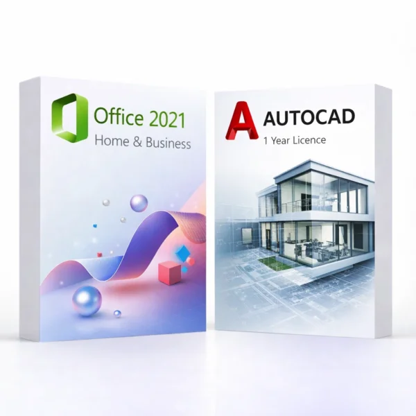Office 2021 Home és Business és Autodesk AutoCAD (1 év) szoftvercsomag termékképe