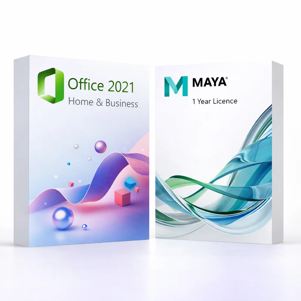 off21hb_auto1maya Office 2021 Home & Business (örök) + Autodesk Maya (1 év) - Image 1
