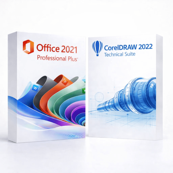 Office 2021 Pro Plus és CorelDRAW Technical Suite 2022 szoftvercsomag termékképe