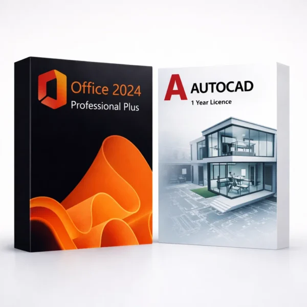 Office 2024 Pro Plus és Autodesk AutoCAD (1 év) szoftvercsomag termékképe