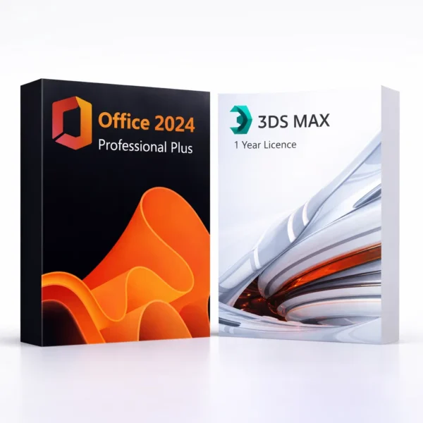 Office 2024 Pro Plus és Autodesk 3ds Max (1 év) szoftvercsomag termékképe
