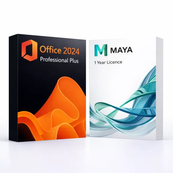 Office 2024 Pro Plus és Autodesk Maya (1 év) szoftvercsomag termékképe