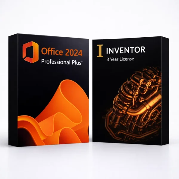 Office 2024 Pro Plus és Autodesk Inventor (3 év) szoftvercsomag termékképe