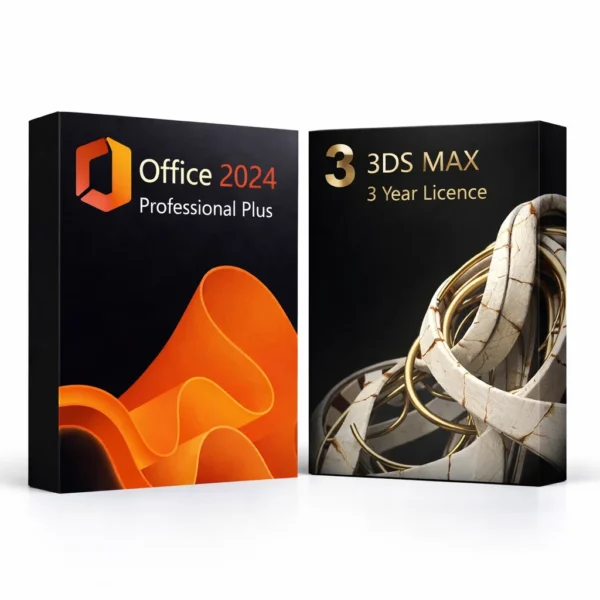 Office 2024 Pro Plus és Autodesk 3ds Max (3 év) szoftvercsomag termékképe