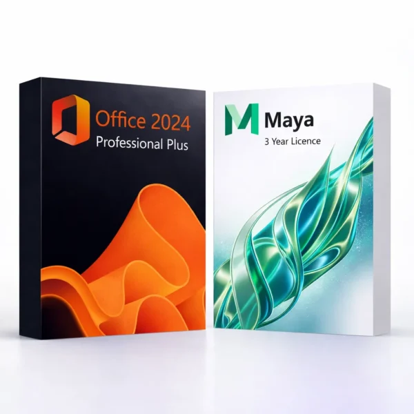 Office 2024 Pro Plus és Autodesk Maya (3 év) szoftvercsomag termékképe