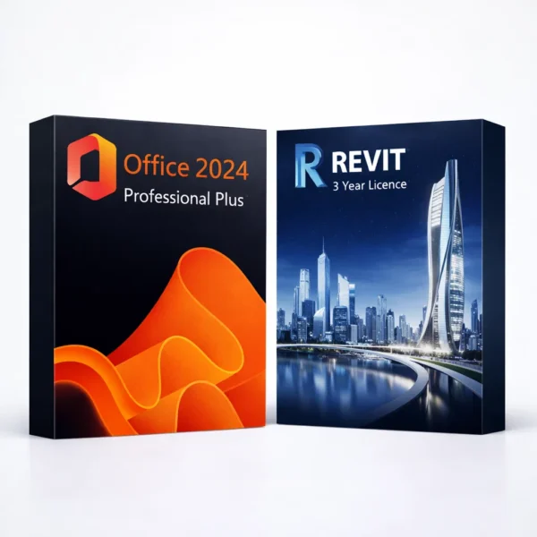 Office 2024 Pro Plus és Autodesk Revit (3 év) szoftvercsomag termékképe
