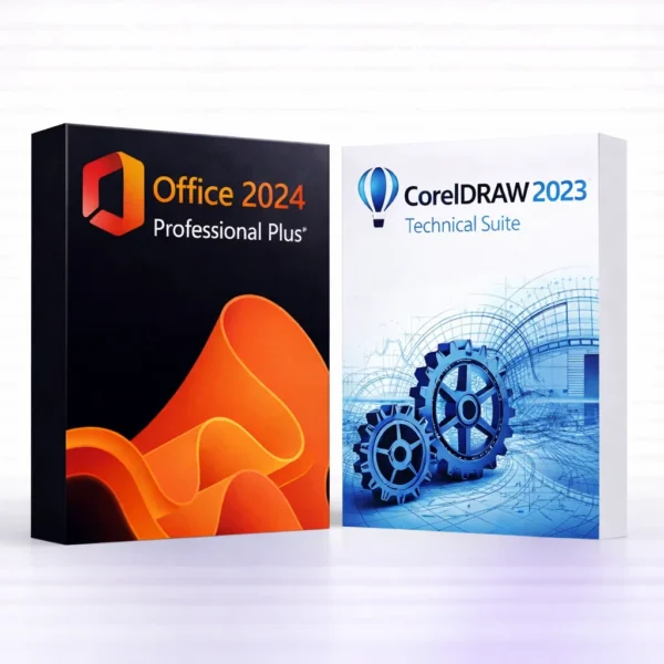 Office 2024 Pro Plus és CorelDRAW Technical Suite 2023 szoftvercsomag termékképe