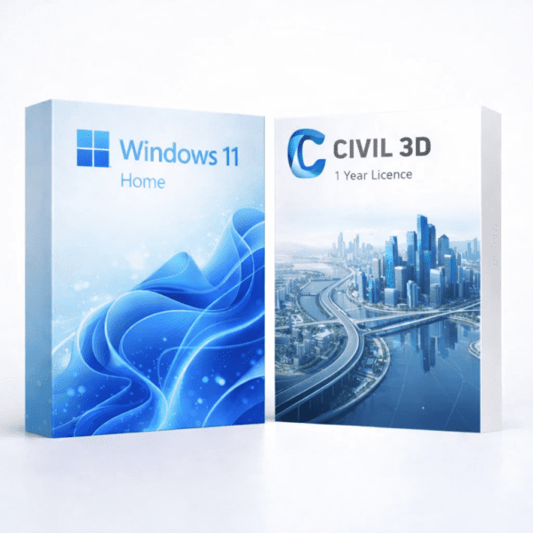 Windows 11 Home és Autodesk Civil 3D (1 év) szoftvercsomag termékképe