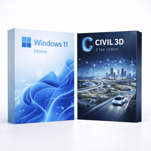 Windows 11 Home és Autodesk Civil 3D (3 év) szoftvercsomag termékképe