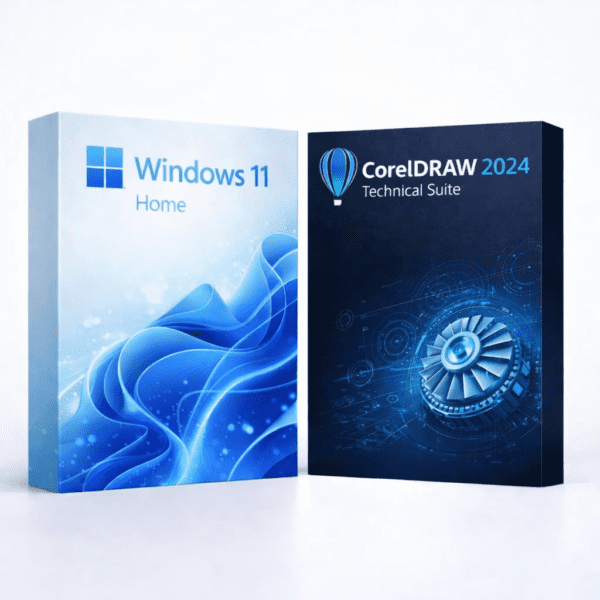 Windows 11 Home és CorelDRAW Technical Suite 2024 szoftvercsomag termékképe