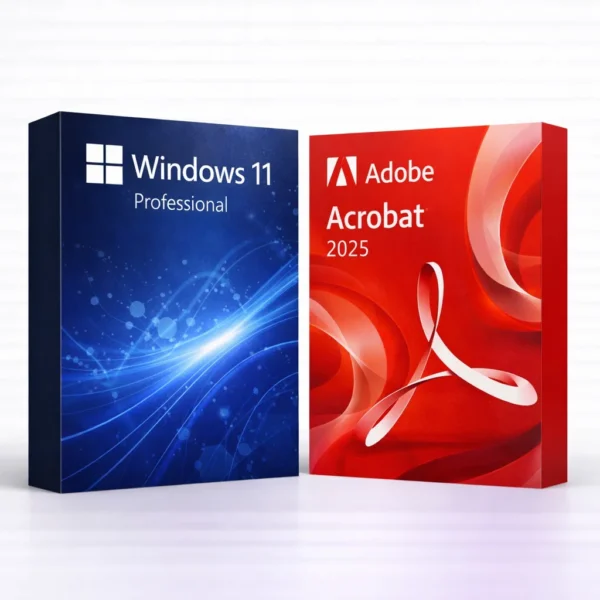 Windows 11 Pro és Acrobat 2025 szoftvercsomag termékképe