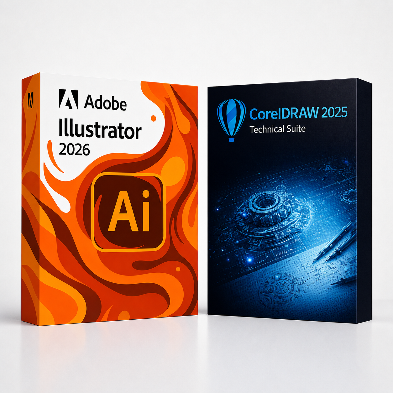 ai26_cd25ts Illustrator 2026 + CorelDRAW Technical Suite 2025 - Image 1