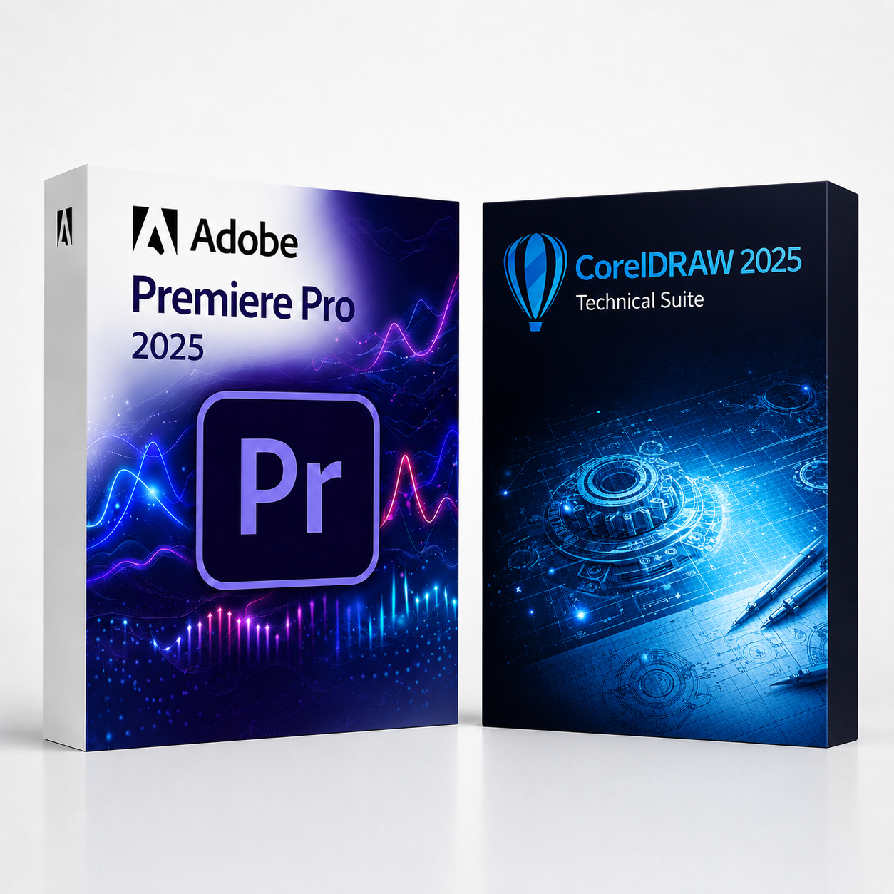 pr25_cd25ts Premiere Pro 2025 + CorelDRAW Technical Suite 2025 - Image 1