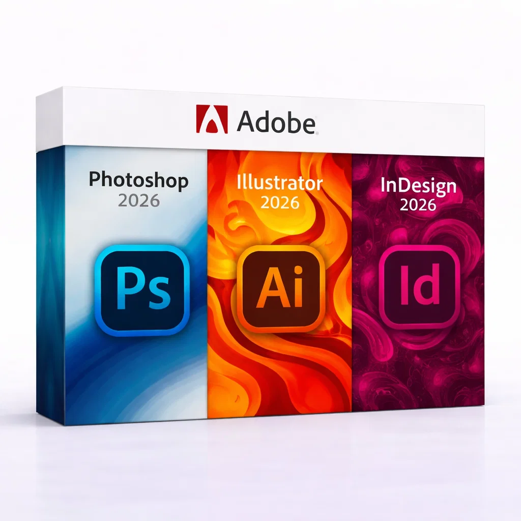 ps26_ai26_id26 Photoshop 2026 + Illustrator 2026 + InDesign 2026 - Image 1
