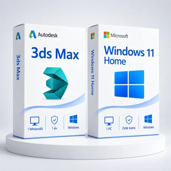 Windows 11 Home (örök) + Autodesk 3ds Max (1 év)