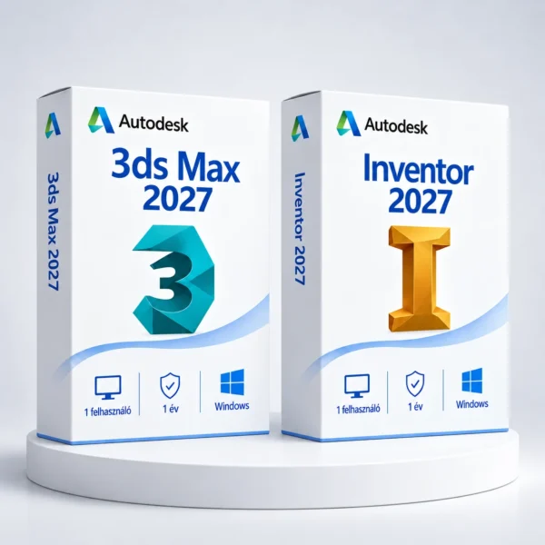Autodesk 3ds Max 2027 + Inventor 2027 (1 év) I Windows – digitális szoftver, 2027-es Autodesk-kiadás