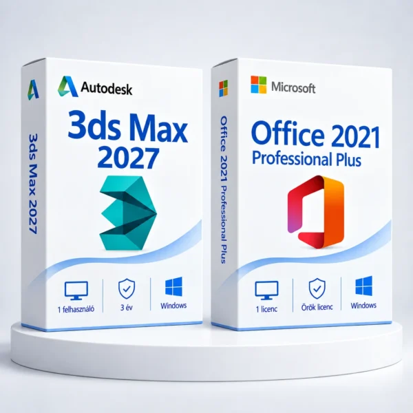 Office 2021 Pro Plus (örök) + Autodesk 3ds Max 2027 (3 év)