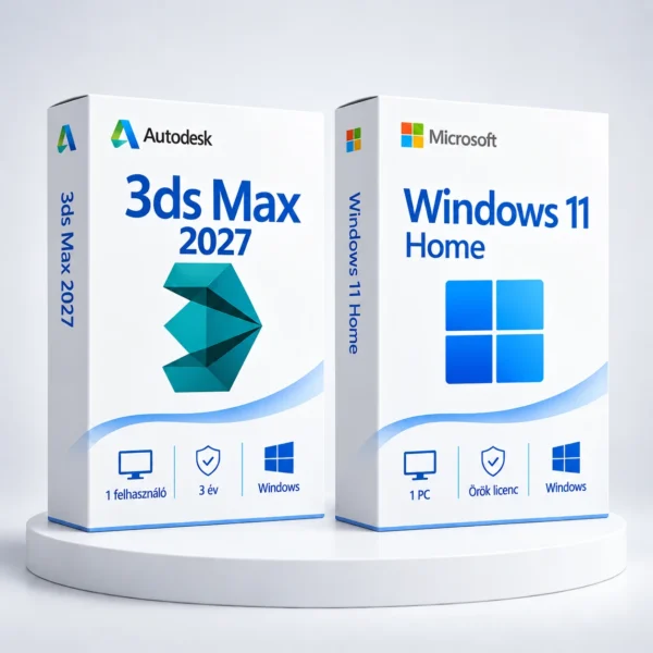 Windows 11 Home (örök) + Autodesk 3ds Max 2027 (3 év)