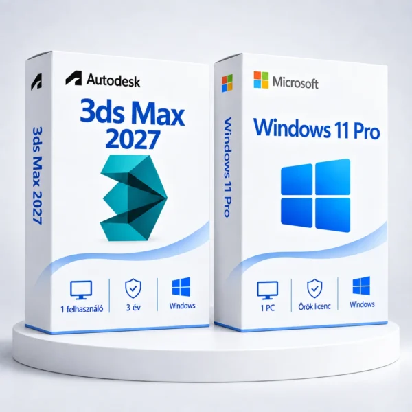 Windows 11 Pro (örök) + Autodesk 3ds Max 2027 (3 év)