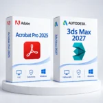 Acrobat 2025 (örök) + 3ds Max 2027 (3 év) – digitális szoftver, 2027-es Autodesk-kiadás