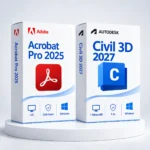 Acrobat 2025 (örök) + Civil 3D 2027 (1 év) – digitális szoftver, 2027-es Autodesk-kiadás