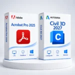 Acrobat 2025 (örök) + Civil 3D 2027 (3 év) – digitális szoftver, 2027-es Autodesk-kiadás