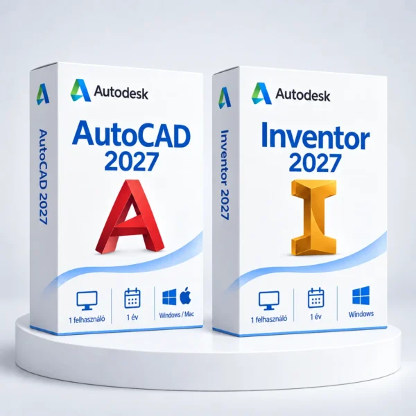 Autodesk AutoCAD 2027 + Inventor 2027 (1 év) I Windows – digitális szoftver, 2027-es Autodesk-kiadás