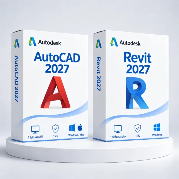 Autodesk AutoCAD 2027 + Revit 2027 (1 év) I Windows – digitális szoftver, 2027-es Autodesk-kiadás