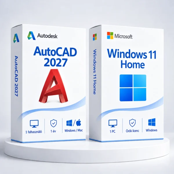 Windows 11 Home (örök) + Autodesk AutoCAD 2027 (1 év)