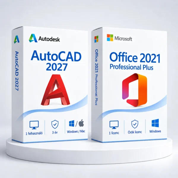 Office 2021 Pro Plus (örök) + Autodesk AutoCAD 2027 (3 év)