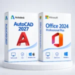 Office 2024 Pro Plus (örök) + Autodesk AutoCAD 2027 (3 év) – digitális szoftver, 2027-es Autodesk-kiadás