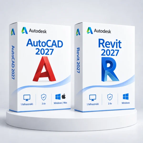 Autodesk AutoCAD 2027 + Revit 2027 (3 év) I Windows – digitális szoftver, 2027-es Autodesk-kiadás