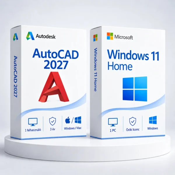 Windows 11 Home (örök) + Autodesk AutoCAD 2027 (3 év)