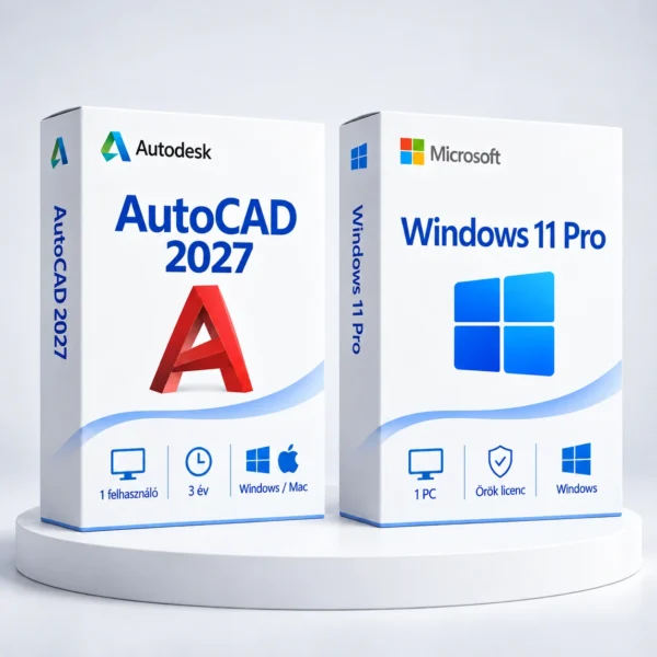 Windows 11 Pro (örök) + Autodesk AutoCAD 2027 (3 év)