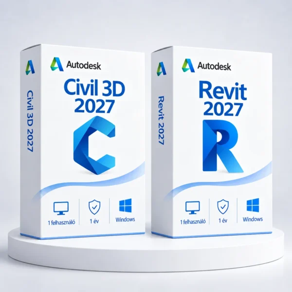 Autodesk Revit 2027 + Civil 3D 2027 (1 év) I Windows – digitális szoftver, 2027-es Autodesk-kiadás