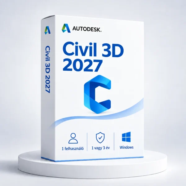 Autodesk Civil 3D 2027 | Windows | 1 vagy 3 éves licenc