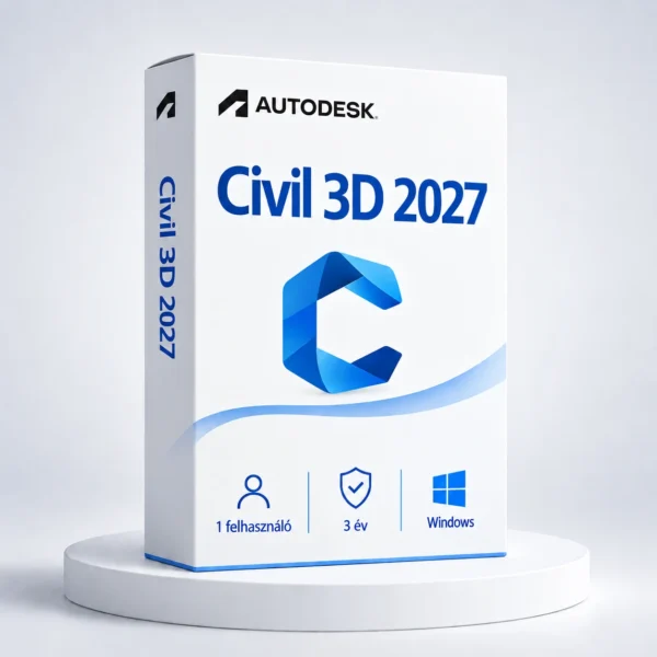 Autodesk Civil 3D 2027 (3 év) I Windows – digitális szoftver, 2027-es Autodesk-kiadás