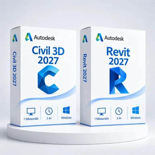 Autodesk Revit 2027 + Civil 3D 2027 (3 év) I Windows – digitális szoftver, 2027-es Autodesk-kiadás