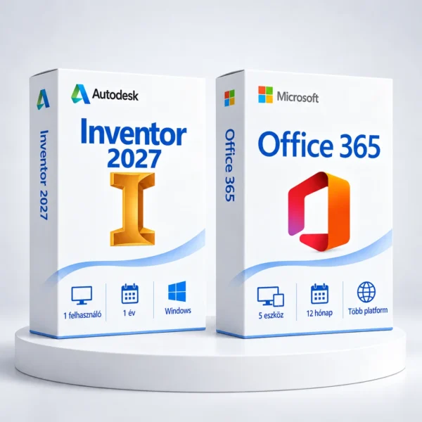 Office 365 (1 év) + Inventor 2027 (1 év) – digitális szoftver, 2027-es Autodesk-kiadás