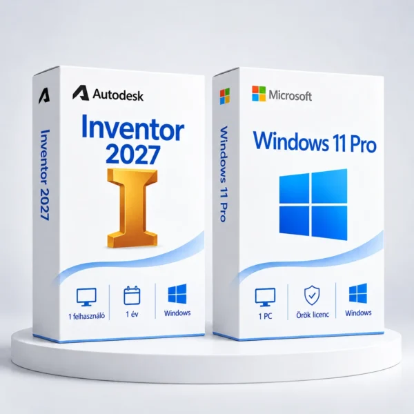Windows 11 Pro (örök) + Autodesk Inventor 2027 (1 év) – digitális szoftver, 2027-es Autodesk-kiadás