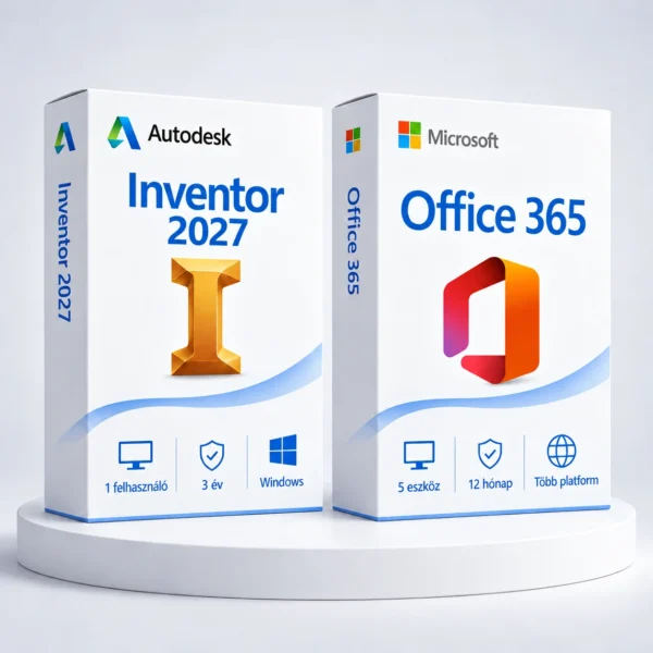 Office 365 (1 év) + Inventor 2027 (3 év) – digitális szoftver, 2027-es Autodesk-kiadás